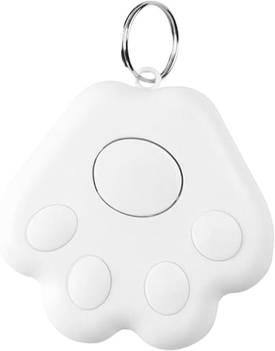 Hondenvinder Tracker - Huisdier Tracker Anti-verlies - Huisdier Locatie - Waterdicht Ontwerp - 42 x 40 x 10 mm - Wit