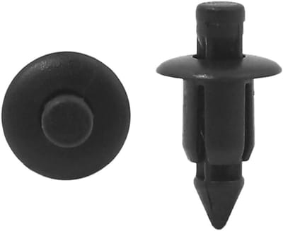 Klinknagels - Bevestigingsclips Plastic - Auto Bekleding Vastzetten - 6mm Gat Grootte - 50 Stuks - Zwart