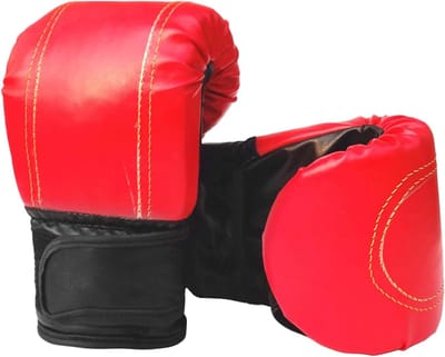 Kinder Bokshandschoenen - Sparring Handschoenen - Kickboksen - Hoge Veerkracht - 28 cm x 13 cm - Rood