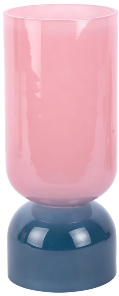 Present Time Vaas Colores Medium - Zachtroze - Ø12cm - Glas - Modern - Bloemenvaas - Woondecoratie - Decoratieve vaas voor woonkamer of slaapkamer
