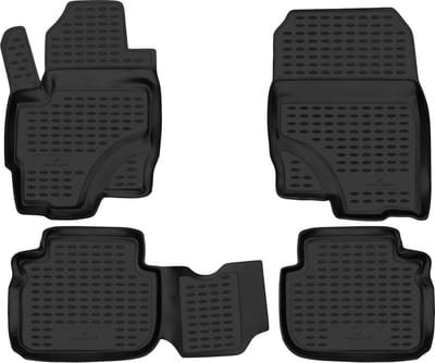 Walser Rubberen Voetmatten XTR geschikt voor Mitsubishi Colt VI 10/2002-Facelift 2008
