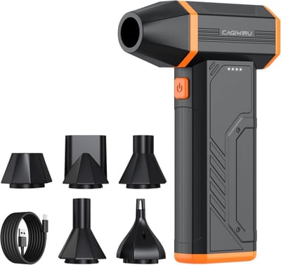 Draadloze Luchtblazer 300000 RPM - 3 Snelheden, 10000 mAh Batterij, LED-licht, voor PC, Auto, Huis, Toetsenbord, Auto en Huis