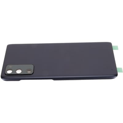 Remplacement du verre de la coque arrière avec cadre de caméra et adhésif pré-installés, kit d'outils de réparation pour Samsung pour Galaxy S20 FE 5G bleu