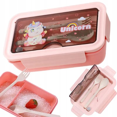 Pingyang Rongrong Handicraft Factory - Lunchbox - 1,1L - Roze - Met Bestek
