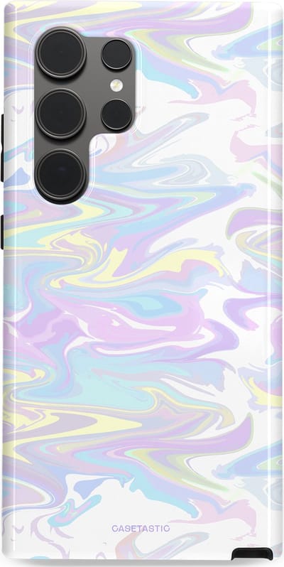 Casetastic Hoesje Geschikt voor Samsung S24 Ultra - Stijlvolle Beschermende Duo-layer Case - IJsdans van kleur