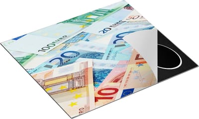 Chefcare Inductie Beschermer Euro Geld Biljetten - Briefjes - 60x50 cm - Afdekplaat Inductie - Kookplaat Beschermer - Inductie Mat