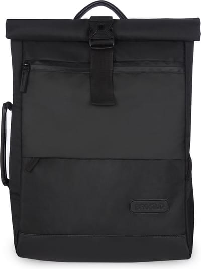 Sprint - Roll Top Backpack - Rugzak, Werktas, Laptoptas, Schooltas, School bag, Office bag, Travel backpack, Rugtas, Reisrugzak - Black - Zwart - 26L