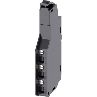 Siemens 3VA9988-0AA12 Hulpschakelaar 1 stuk(s) 1x wisselcontact Instelbereik (stroomsterkte): 6 A (max) Schakelspanning (max.): 240 V/AC (b x h x d) 7