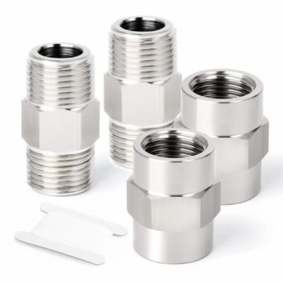 Store_9 - Slangkoppeling - Roestvrij staal - 4 stuks 1/4" x 1/4"