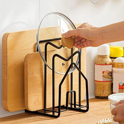 Unyqoos ® Stijlvolle en Functionele Organizer voor Snijplanken en Pannendeksels in de Keuken