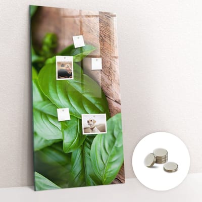 Tulup Glassboards - Bosbomen natuur Magneetbord - 60 cm x 90 cm - Groente Magnetisch Bord Kind - Gratis 5 Sterke Magneten - Stylish Memo Board - Magnetisch Wandbord - Magneetbord Rechthoekig - Planning Muur - Magnet Board