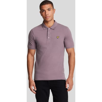 Lyle & Scott-logo op de borst Highland Mauve paars poloshirt