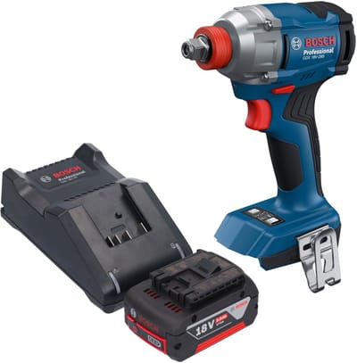 Bosch GDX 18V-285 Professional accu-slagschroevendraaier 18 V 285 Nm 1/4'' borstelloos + 1x accu 5,0 Ah + oplader