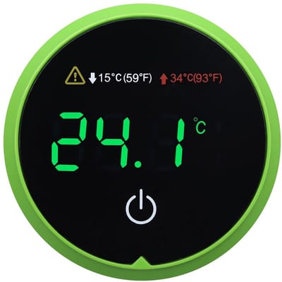 Digitale aquariumthermometer met LED-display en draadloze temperatuurmeting