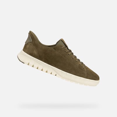GEOX FLEXTRIDE PLUS HEREN Sneakers - MILITAIR GROEN - Maat 42