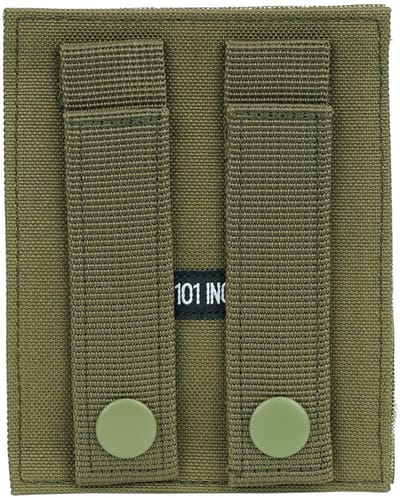 101inc MOLLE patch adapter hook + loop medium groen