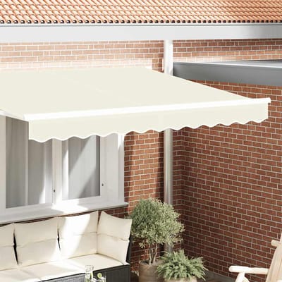 vidaXL - Vervangvolant - voor - zonnescherm - voor - 2,5 - m - Crèmekleurig