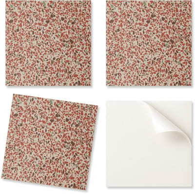 Zelfklevende vinyltegels met abstract steenpatroon, 20x20x20 cm