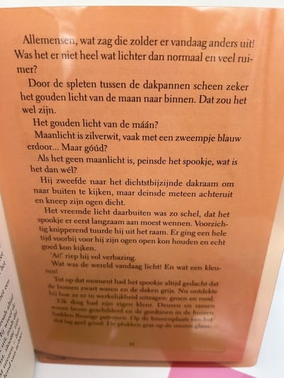 Gekleurde leesliniaal / boek cover A5-formaat 4 st. (lichtgroen, oranje, roze, turqoise)