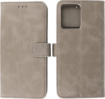 Oppo Reno 7 4G Hoesje Book Case Portemonnee Telefoonhoesje - Grijs
