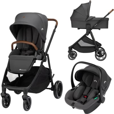 Bebeconfort Luvia Trio 3-in-1 Kinderwagen - Inclusief autostoeltje - Mineral Graphite