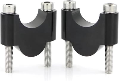 Stuurverhoger Motorfiets - Stuur Risers - Comfortabel Rijden - Verhoogt Stuurhoogte - 25.4mm - Zwart
