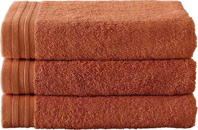 De Witte Lietaer Handdoek Imagine Dusty Orange - 50 x 100 cm - 3 stuks - Oranje - Katoen