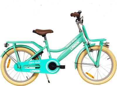 Kinderfiets Kiddie FunGirl met voordrager 18'' Turquoise