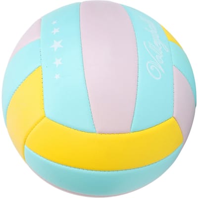 Taille 5 Ballon de Volley d'Entraînement Doux Haute Élasticité Léger PVC Intérieur Extérieur Volley-ball pour Piscine Salle de Sport