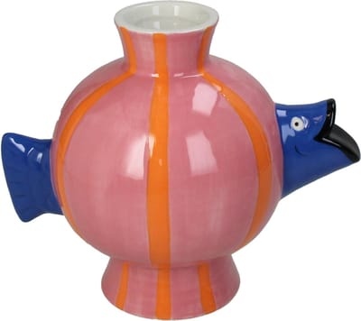HD Collection Vaas Vis Aardewerk 21.6x13.4x17cm