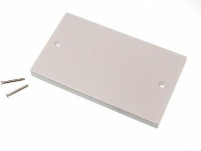 Schakelaarsokkel Blindplaat - Elektrische Box - Installatie Werkzaamheden - Met Schroeven - 20 Stuks - Wit