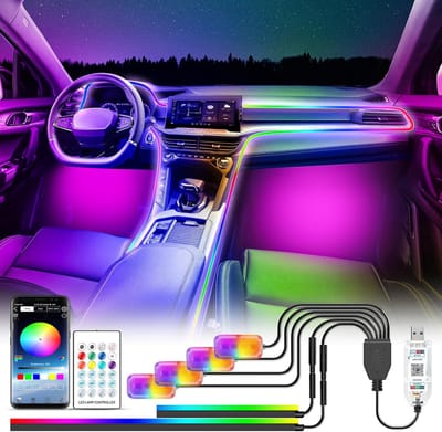 Auto Interieur Verlichting - Led Strip Auto – Met App