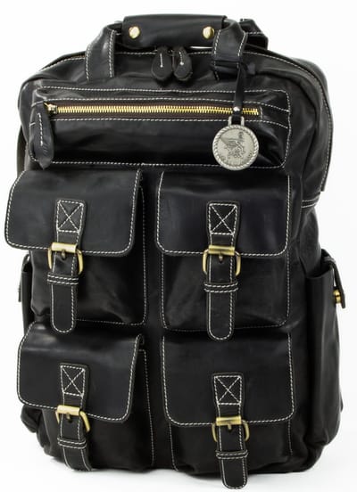 DE LAMASSU® Leren Laptop Rugzak 15.6 Inch – Echt Leren Rugtas met Laptopvak – Business Backpack voor Werk, School en Reizen – Unisex