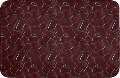 WC mat 60x40 cm - Antislip - Mozaïek - Tegel - Bordeauxrood - Toiletmat - Vloermat - Douchemat - Toilet tapijt - Toiletmatten