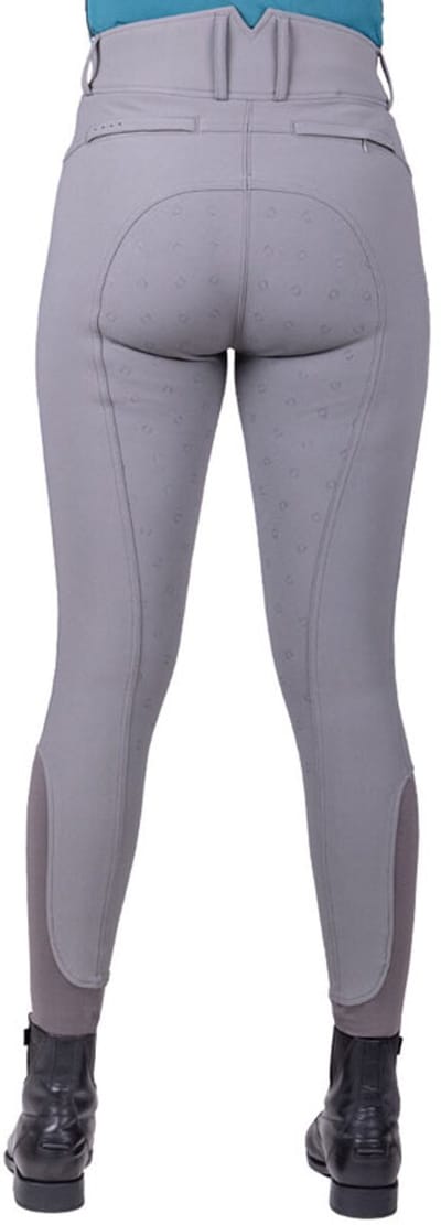 QHP Rijbroek Victoria Full Grip Grijs - 38