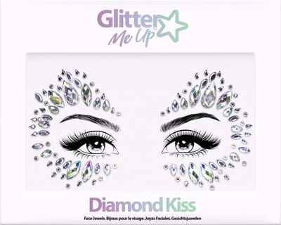 Face jewels Diamond Kiss - Gezichtsteentjes - Gezicht diamanten - Glitter - Festivals - Feestjes - Evenementen - Festival accessoires - Multicolor