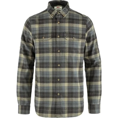 Fjallraven Singi Heavy Flannel M Heren Shirt Super Grey-Stone Grey L