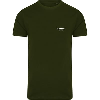 Ballin Est. 2013 - Heren Tee SS Small Logo Shirt - Groen - Maat M