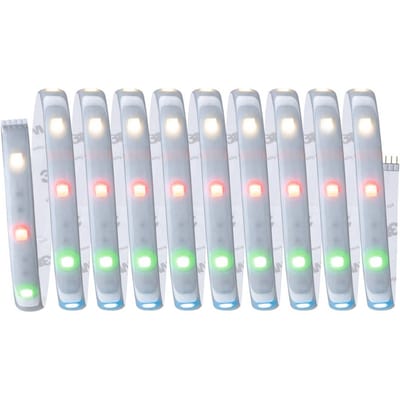 Paulmann 78867 LED-strip MaxLED 250 Basisset Smart Home Zigbee 5m IP44 22W 1000lm 30LEDs/m RGBW+ 36VA Dimbaar Zilverkleurig Kunststof