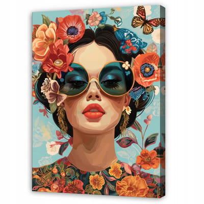 WALLARENA - Schilderij op Canvas 70x100 cm - Schilderijen - Canvas schilderij - Vrouw motif - Voor de slaapkamer van de salon - Op het doek