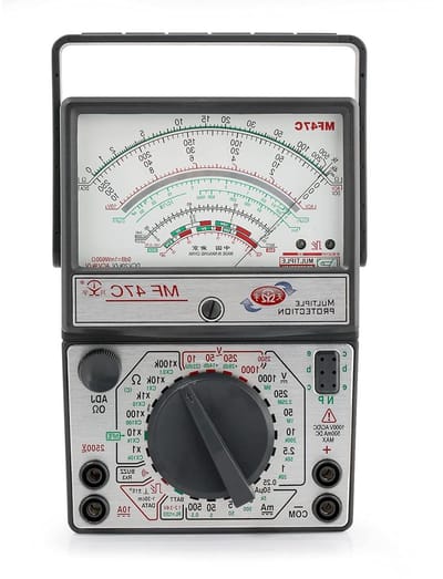 Analoge Multimeter - Spanningsmeter Tester - Elektrisch Onderhoud - Versterkte Meetkop - 27.5x21x5.4cm - Multi
