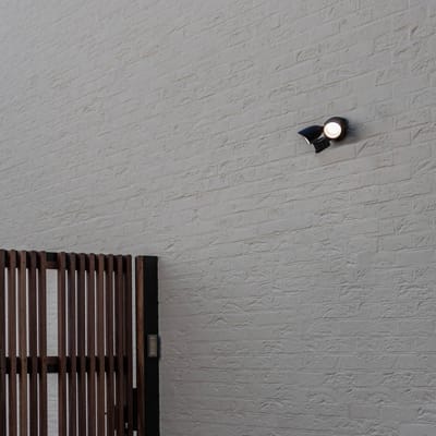 LUTEC Shrimp - LED security wandlamp voor buiten - PIR bewegingssensor - Dag/nacht sensor - Premium aluminium - Tweekoppig - 1700Lm krachtig licht - 4000K helder wit licht - Mat zwart