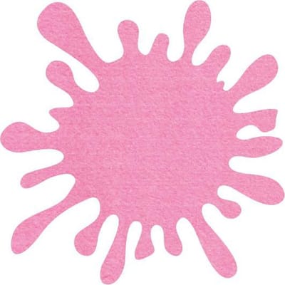 Splash vilt onderzetters - Roze - 6 stuks - ø 10,5 cm - Tafeldecoratie - Glas onderzetter - Cadeau - Woondecoratie - Woonkamer - Tafelbescherming - Onderzetters Voor Glazen - Vlek - Keukenbenodigdheden - Woonaccessoires - Tafelaccessoires