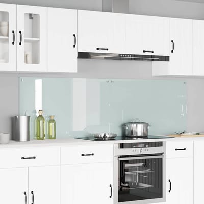 vidaXL - Keukenachterwand - 2 - st - Wit - 100 - x - 60 - cm - gehard - glas