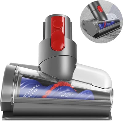 Mini-borstelkoppen voor elektrische stofzuigers van Dyson V15, V11, V10, V8, V7 - Vervangingsonderdelen - Mini-turbomondstuk - Anti-mijtborstelkop