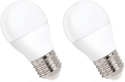 Spectrum LED Kogellamp E27 8W - 230V - 730 Lumen - 6000K Koud wit - Helder daglicht - Energiezuinig - 2 stuks