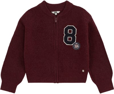 WE Fashion Meisjes gebreid vest met patches