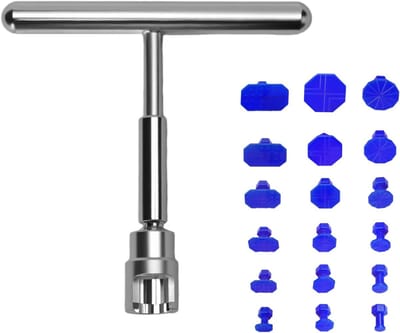 Professionele Dentschade Verwijderingsset - Paintless Dent Puller Kit voor Auto's en Voertuigen, Inclusief Handgereedschap en Accessoires