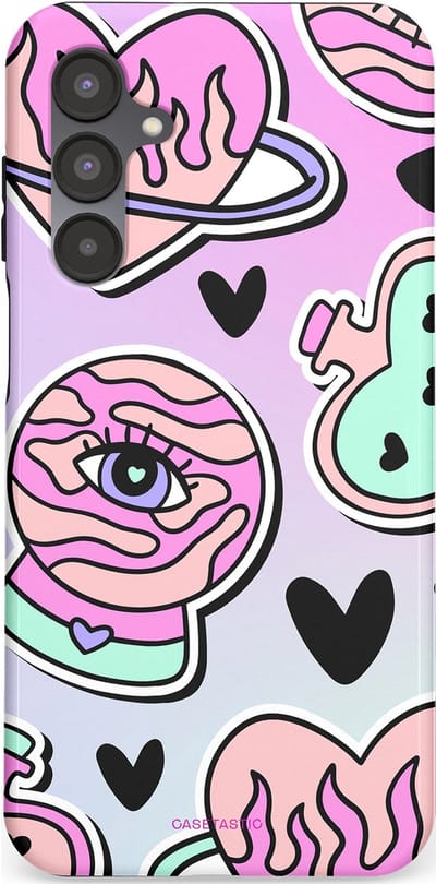Casetastic Hoesje Geschikt voor Samsung A16 - Stijlvolle Beschermende Duo-layer Case - Pastel Popart