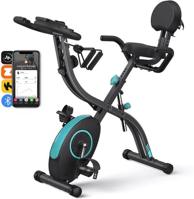 SCH® Hometrainer Fiets - Hometrainers Fitness - Hometrainer - Zwart - 92cm x 37cm x 21cm